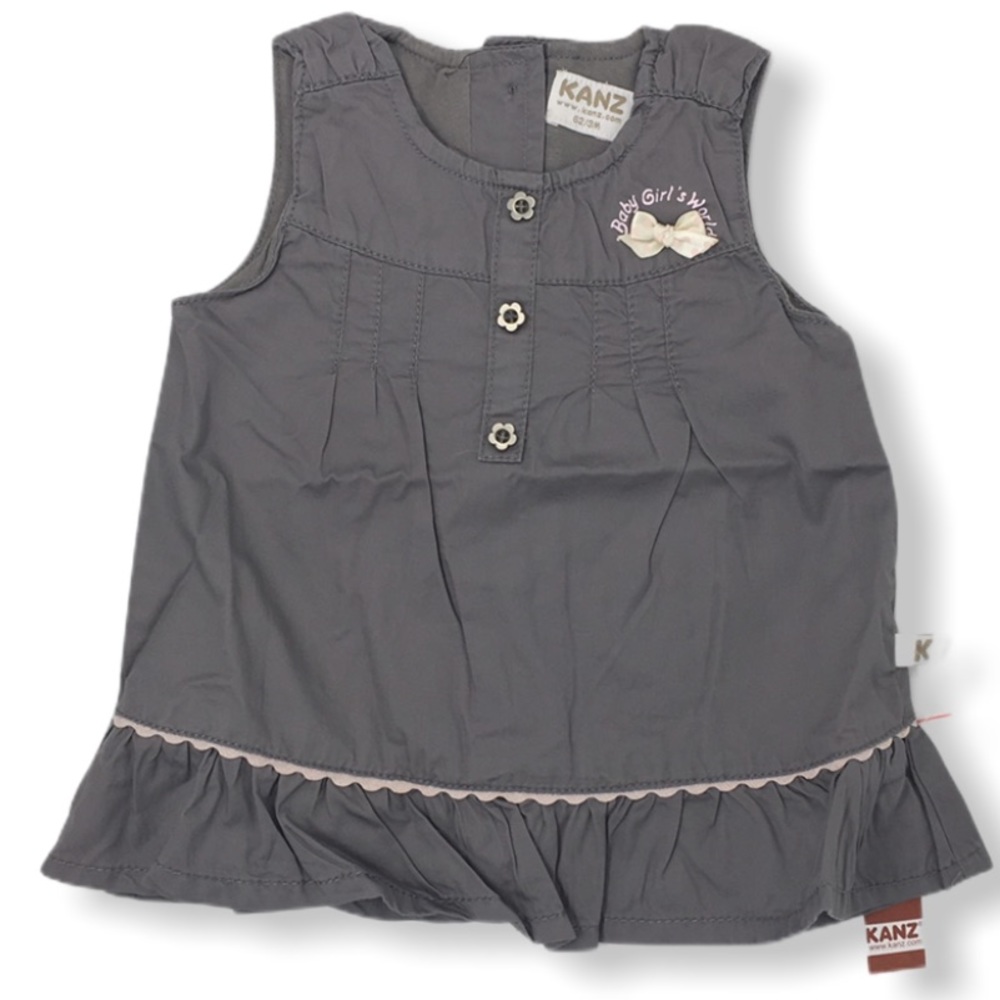 Kanz Baby Girls Brown & Pink Jumper Dress NEW